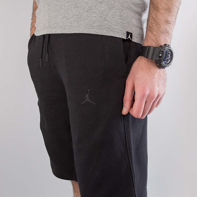 мужские черные шорты Jordan Sportswear Wings Fleece Shorts 884278-013 - цена, описание, фото 2